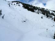 De moeilijke pistes komen uit op de North Run