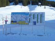 Gedetailleerd informatiebord met actuele informatie over de bedrijfsstatus