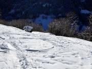 Pittige skiroute naar Silbertal