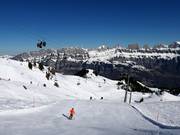 Middelzware piste onder de Maschgenkamm