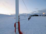 Sleeplift met eenvoudige piste