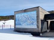 Pistekaart bij het dalstation