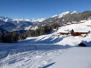 Start van de skiroute naar Silbertal