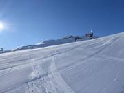 Perfecte piste bij de Sennjoch