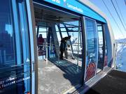 De cabines worden meerdere keren per dag geveegd.