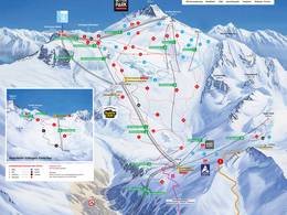 Pistekaart Hintertuxer Gletscher (Hintertux-gletsjer)