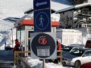 Informatie bij het instappen bij de lift