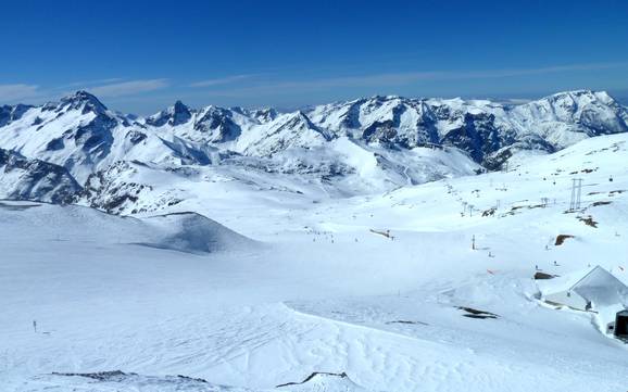 Grootste hoogteverschil in de zuidelijke Franse Alpen – skigebied Les 2 Alpes