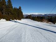 Gemakkelijke piste bij de Pia Express