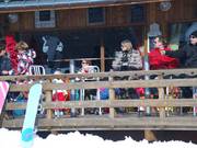 Bij het dalstation van de Moulin Express in Saint Sorlin