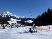 Sneeuwlans bij de Bögrainlift