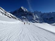 Lichte piste Gemsberg in het skigebied First