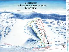 Pistekaart Janovky – Zuberec