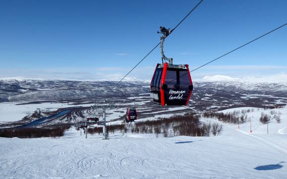Grootste hoogteverschil in Hemavan Tärnaby – skigebied Hemavan