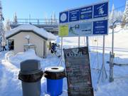 Actuele informatie bij de ingang