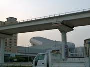 De skihal vanaf de Sheik Zayed Road