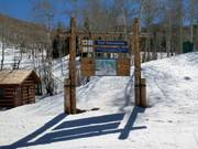 Informatiebord in het skigebied