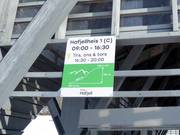 Gedetailleerde liftinformatie bij het beginpunt