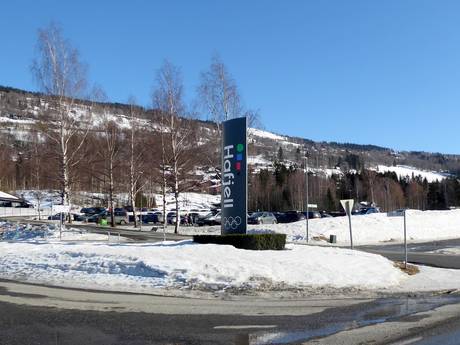 Oppland: bereikbaarheid van en parkeermogelijkheden bij de skigebieden – Bereikbaarheid, parkeren Hafjell
