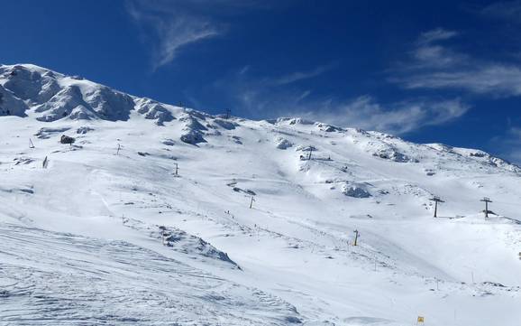 Skigebieden voor gevorderden en off-piste skiërs Parnass – Gevorderden, off-piste skiërs Mount Parnassos – Fterolakka/Kellaria