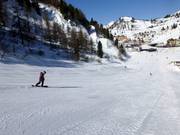 Makkelijke afdaling bij de Kirchbühellift