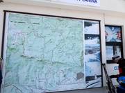 Plattegrond van het skigebied Ravna Planina