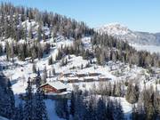 Uitzicht op Almresort Sommerschnee en Bottinghaus