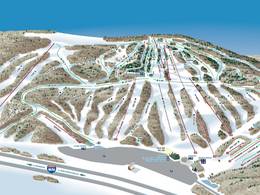 Skigebied bij Portage