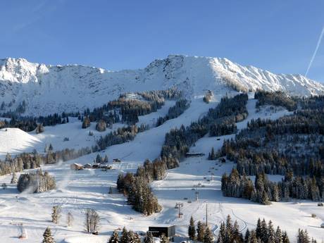 Allgäuer Alpen: Grootte van de skigebieden – Grootte Oberjoch (Bad Hindelang) – Iseler