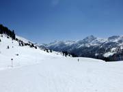 Brede, eenvoudige afdaling bij de Schaidberg