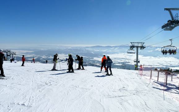 Hoogste dalstation in de Slowaakse Karpaten – skigebied Štrbské Pleso