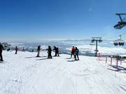 Uitzicht vanaf het bergstation over het dal