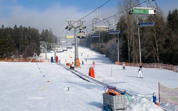 Skigebieden voor beginners in de Zuid-Boheemse regio – Beginners Lipno