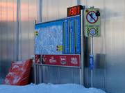 Pistekaart met de actuele status van de liften