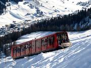 Standseilbahn Davos-Höhenweg 1. Sektion Parsennbahn - 220-persoons kabeltrein