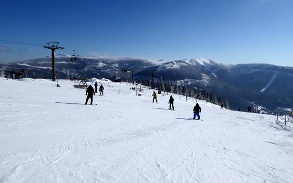Beste skigebied in de regio Reichenberg (Liberec) – Beoordeling Špindlerův Mlýn