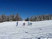 Bij de oefenlift Obergassalm zijn beginners in goede handen.