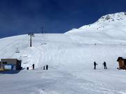 Pistes naar het dalstation van de zespersoonsstoeltjeslift Wildes Mannle