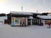 Verzorgde centrale kassa op de Postalm