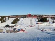 Beginnerspistes bij de Minkenliften in Högfjället