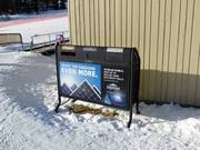 Afvalscheiding in het skigebied Mt. Norquay