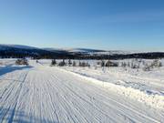 Uitzicht van Lindvallen op de Högfjellet
