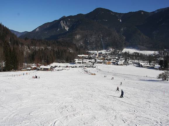 Makkelijke pistes bij de Kirchbergliften