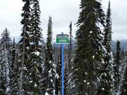 Bewegwijzering van afzonderlijke afdalingen