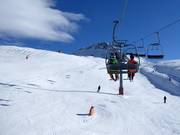 Rode piste bij de Mooserbergbahn