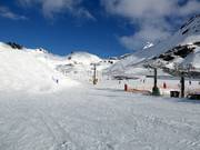 Uitzicht langs de Curvey Basin stoeltjeslift