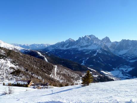 Hochpustertal: Grootte van de skigebieden – Grootte 3 Zinnen Dolomieten – Helm/Stiergarten/Rotwand/Kreuzbergpass