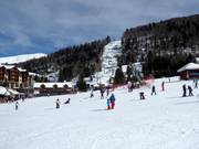 Dalstation Kolašin 1450 met verbindingsbaan naar Kolašin 1600