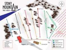 Pistekaart Stony Mountain