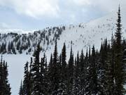 Moeilijke off-piste-afdalingen The Cliff